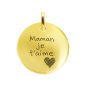 Pendentif acier médaille 20mm à personnaliser avec photo