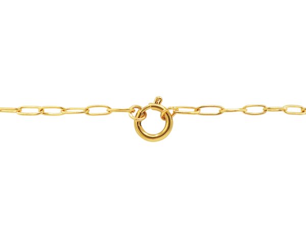 Bracelet maille XL avec fermoir à breloques en acier inoxydable doré