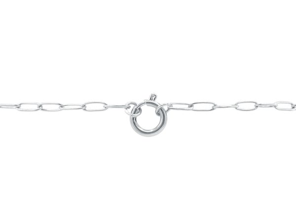 Bracelet maille XL avec fermoir à breloques en acier inoxydable argenté