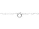 Bracelet maille XL avec fermoir à breloques en acier inoxydable argenté