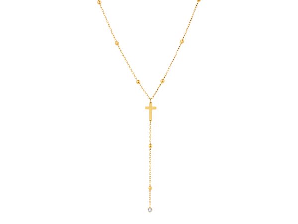 COLCRAVCROSS-GOLD.jpg Collier cravate croix en acier inoxydable doré