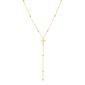 Collier cravate croix en acier inoxydable doré