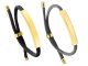 Bracelet ajustable unisexe plaque à personnaliser en acier inoxydable doré