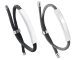 Bracelet ajustable unisexe plaque à personnaliser en acier inoxydable argenté