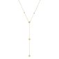 Collier cravate étoiles polaires en acier inoxydable doré