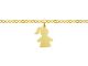 Bracelet petite fille acier doré à personnaliser