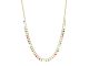 Collier bohème breloques colorées en acier inoxydable doré