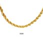 Collier maille corde en acier inoxydable doré | Largeur: 5mm