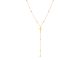 Collier cravate croix en acier inoxydable doré
