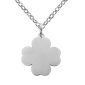 Collier en acier et trefle à personnaliser
