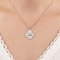 Collier en acier et trefle à personnaliser