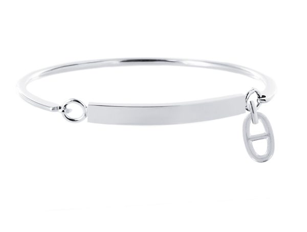 JNCGMAR11-RH-1.jpg Jonc gourmette à personnaliser avec pampille maille marine en acier inoxydable argenté (nouveau design au 11/06/2026)