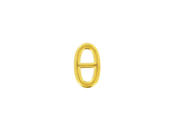 Pendentif maille marine en acier inoxydable doré | 14mm*8mm