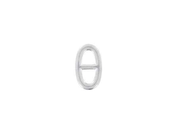 Pendentif maille marine en acier inoxydable argenté | 14mm*8mm