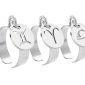 Bague ajustable signe astrologique en acier inoxydable argenté | Taille ajustable : Du 52 au 56