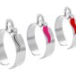 Bague ajustable corne d'abondance en acier inoxydable argenté | Taille ajustable : Du 52 au 56