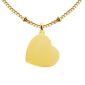 Collier maille boule alternée coeur à personnaliser