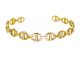 Jonc Mixte ajustable "maille marine" en acier inoxydable