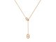 Collier cravate maille marine en acier inoxydable doré
