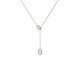 Collier cravate maille marine en acier inoxydable argenté