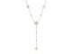 Collier cravate trèfle en acier inoxydable doré