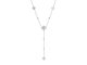 Collier cravate trèfle en acier inoxydable argenté