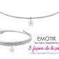Bijou magnétique 3 en 1 fleur oxydes de zirconium blancs en acier inoxydable argenté