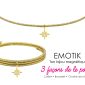 Bijou magnétique 3 en 1 étoile polaire oxydes de zirconium blancs en acier inoxydable doré