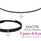 Bijou magnétique 3 en 1 étoile polaire oxydes de zirconium blancs en acier inoxydable argenté